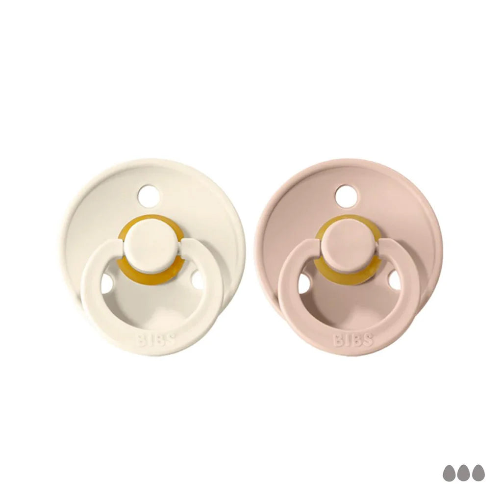 Chupete Bibs colour x2 Ivory/Blush