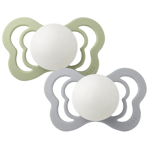 Chupete bibs couture x2 Sage/Cloud Night