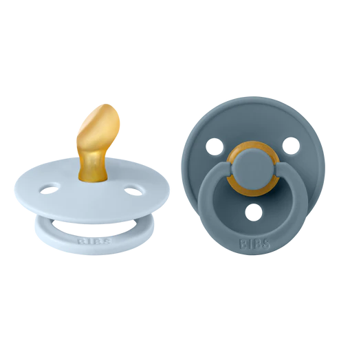 Chupete bibs Colour Anatomical x2 Baby Blue/Petrol