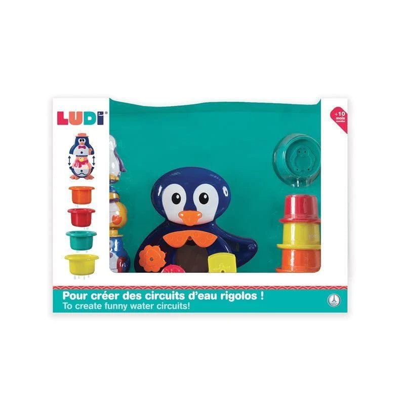 Juego de baño de pingüino
