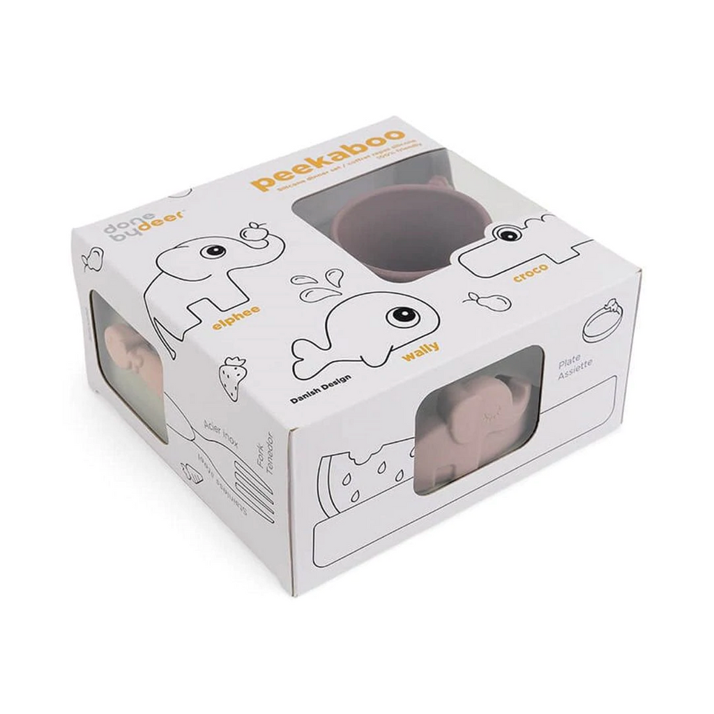 Set de Vajilla Rosa viejo Pekaboo Friends