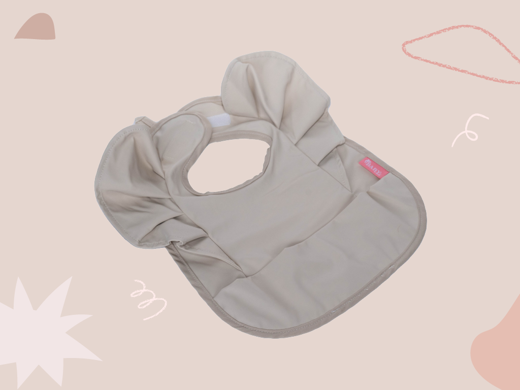 Babero corto Beige Liso