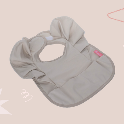 Babero corto Beige Liso