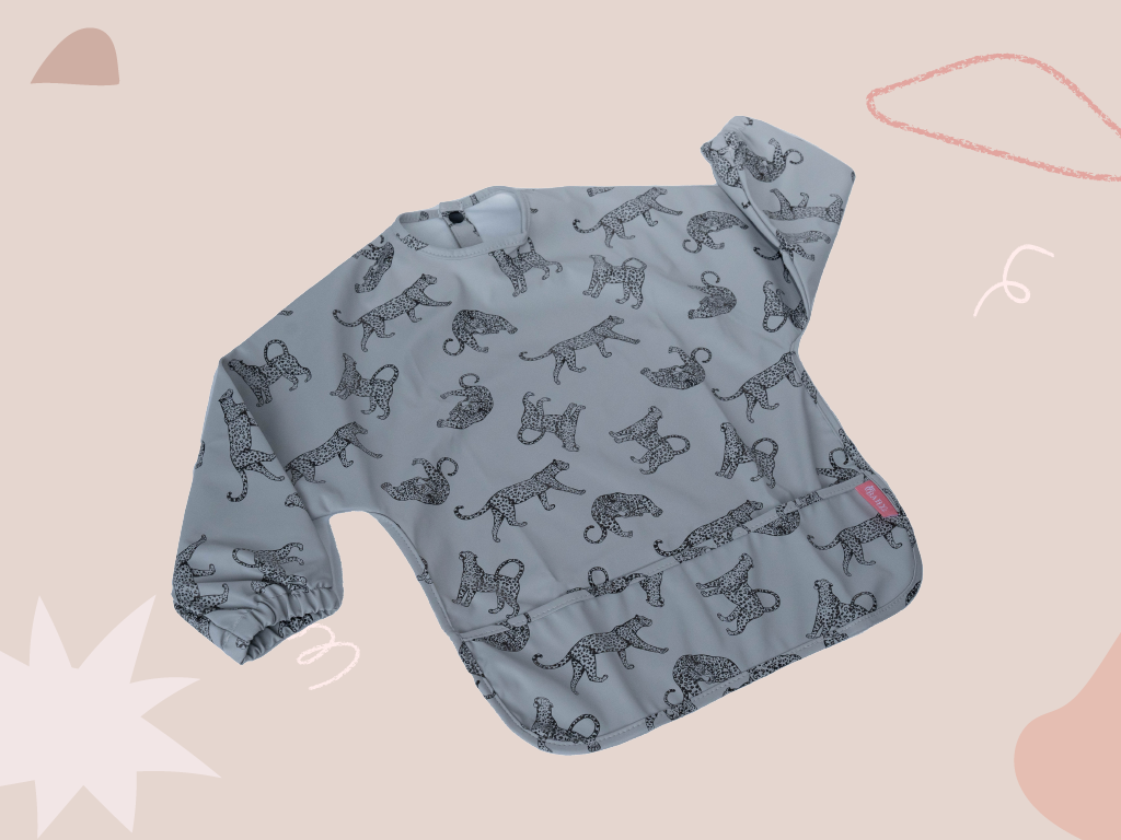 Babero  Gris Cheetah