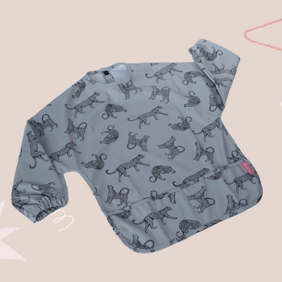 Babero  Gris Cheetah