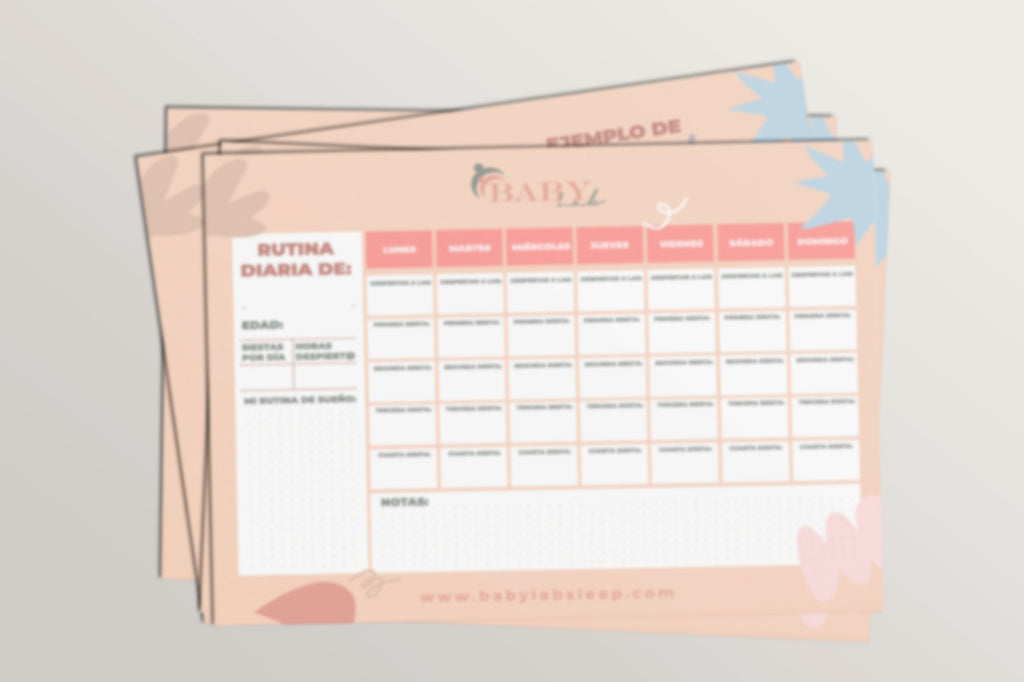Planner descargable de siestas y rutina Baby Lab.