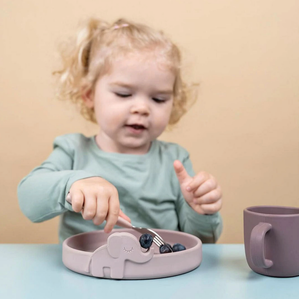 Set de Vajilla Rosa viejo Pekaboo Friends