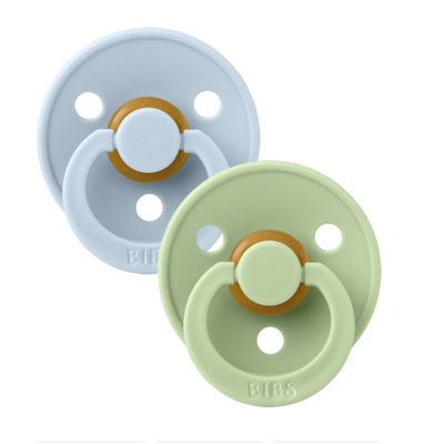 Bibs Baby blue & pistacho